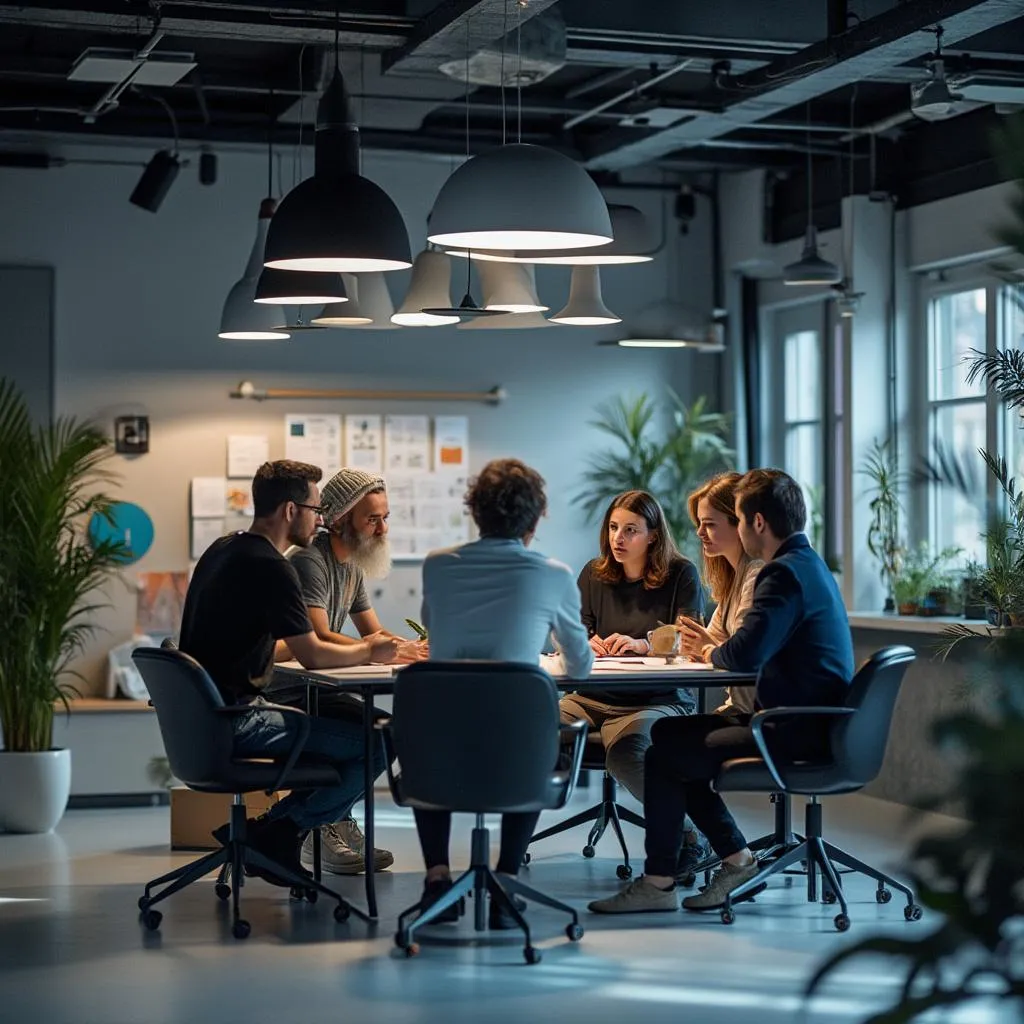 Team PsicoEvoluzione in riunione strategica