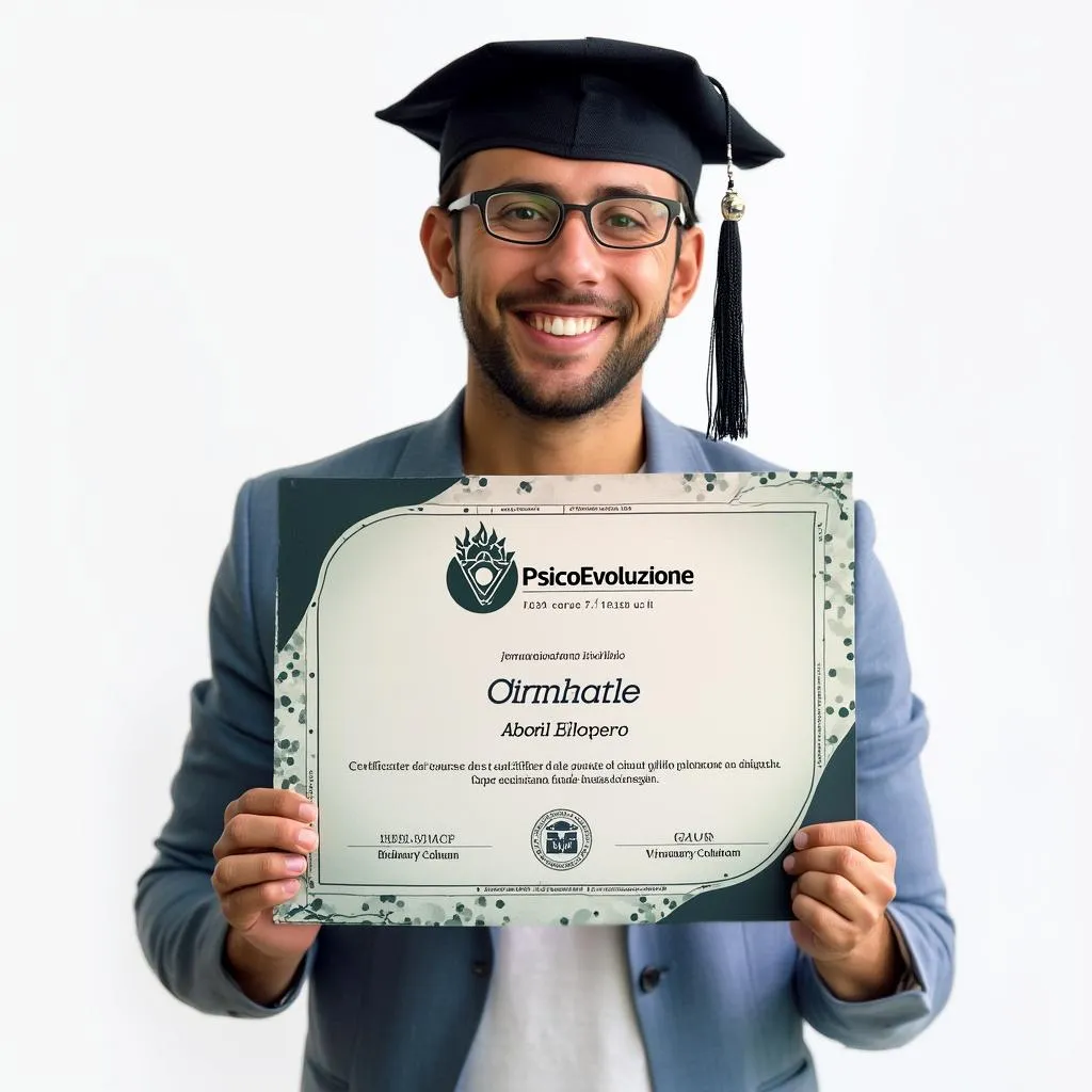 Certificato di completamento corso PsicoEvoluzione